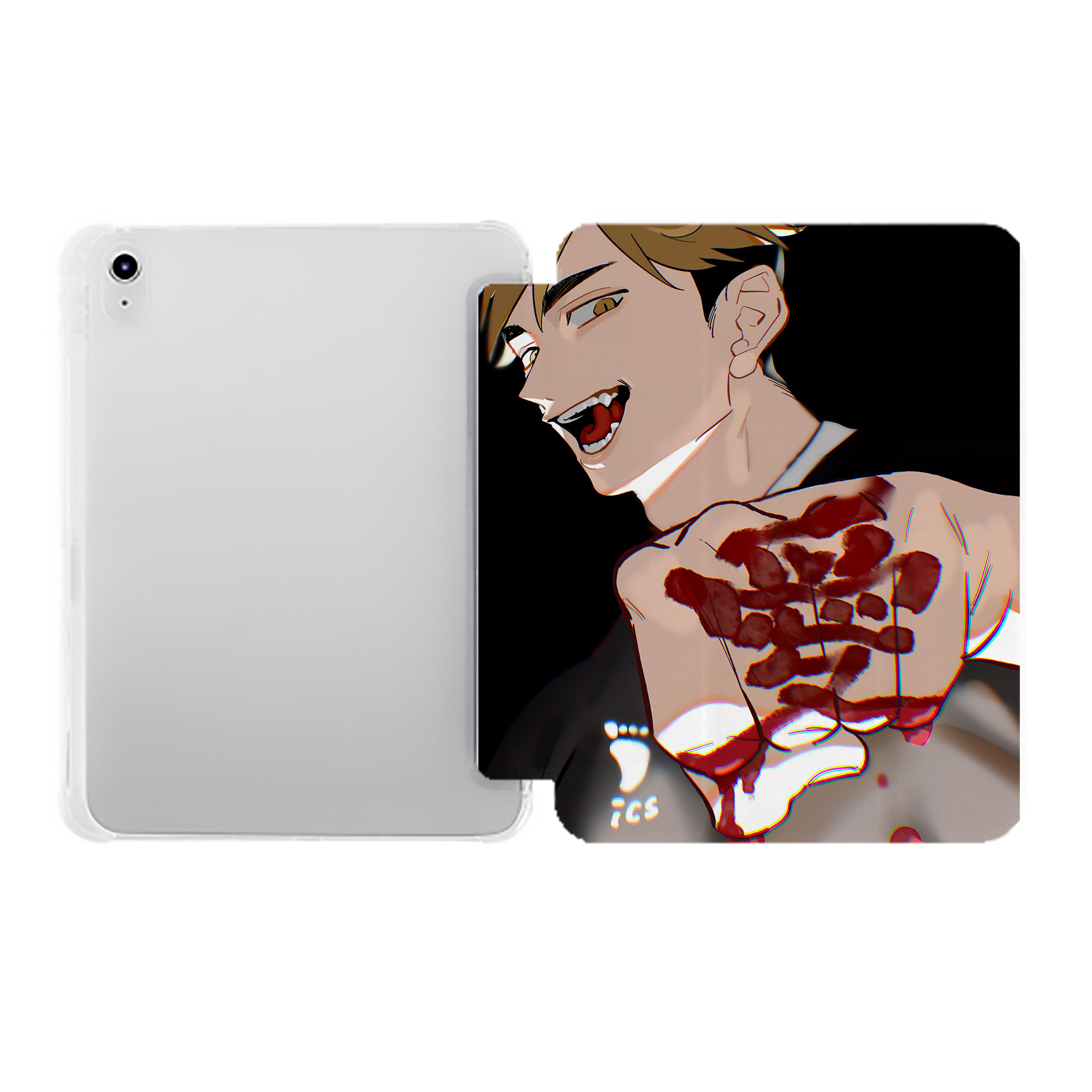 （画像用） ハイキュー!! Haikyu!! IPad ケース ペン収納付き 三つ折りスタンド PUレザー×シリコン 対応機種9.5/10.5/10.9インチ